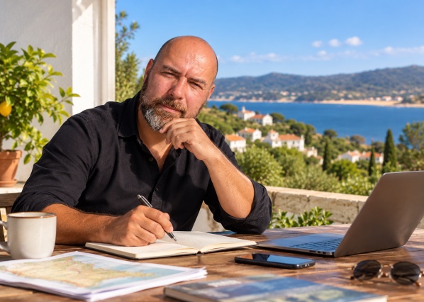Gerardus Koetje bij een woning in Portugal, over fiscale residentie en emigreren naar Portugal